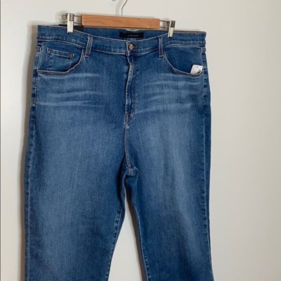 J Brand Women Ruby High-Rise Cropped Cigarette Denim Jean Plus Size 22 - Picture 8 of 12